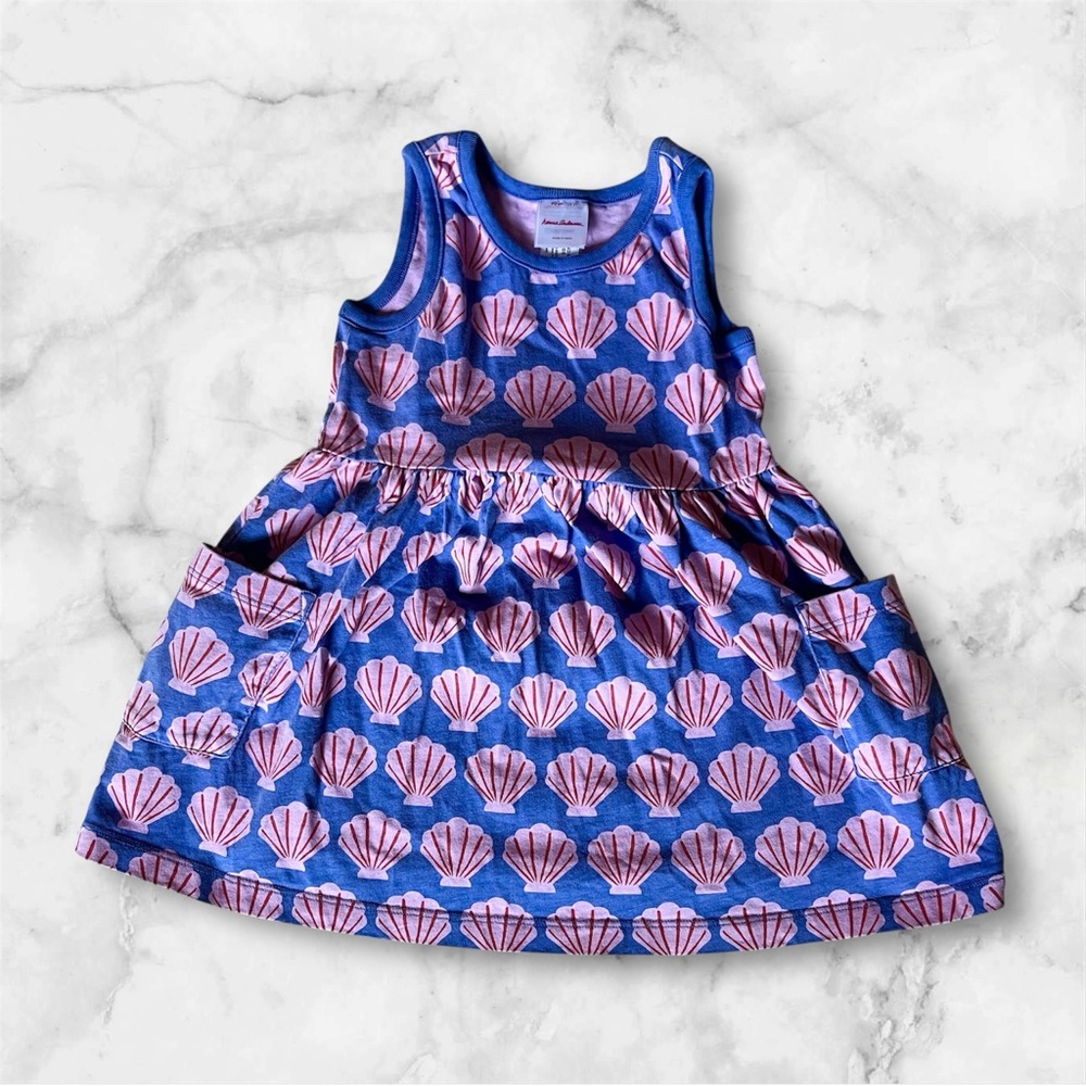 Hanna Andersson seashell dress w pockets
